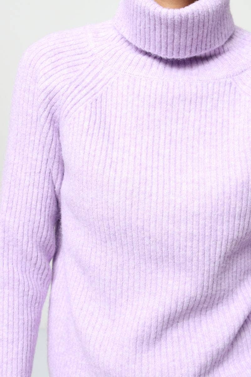 DIX-ONZE - Vente Pull en maille – femme - Pull Maille Côtelée – Col Roulé & Manches Longues15