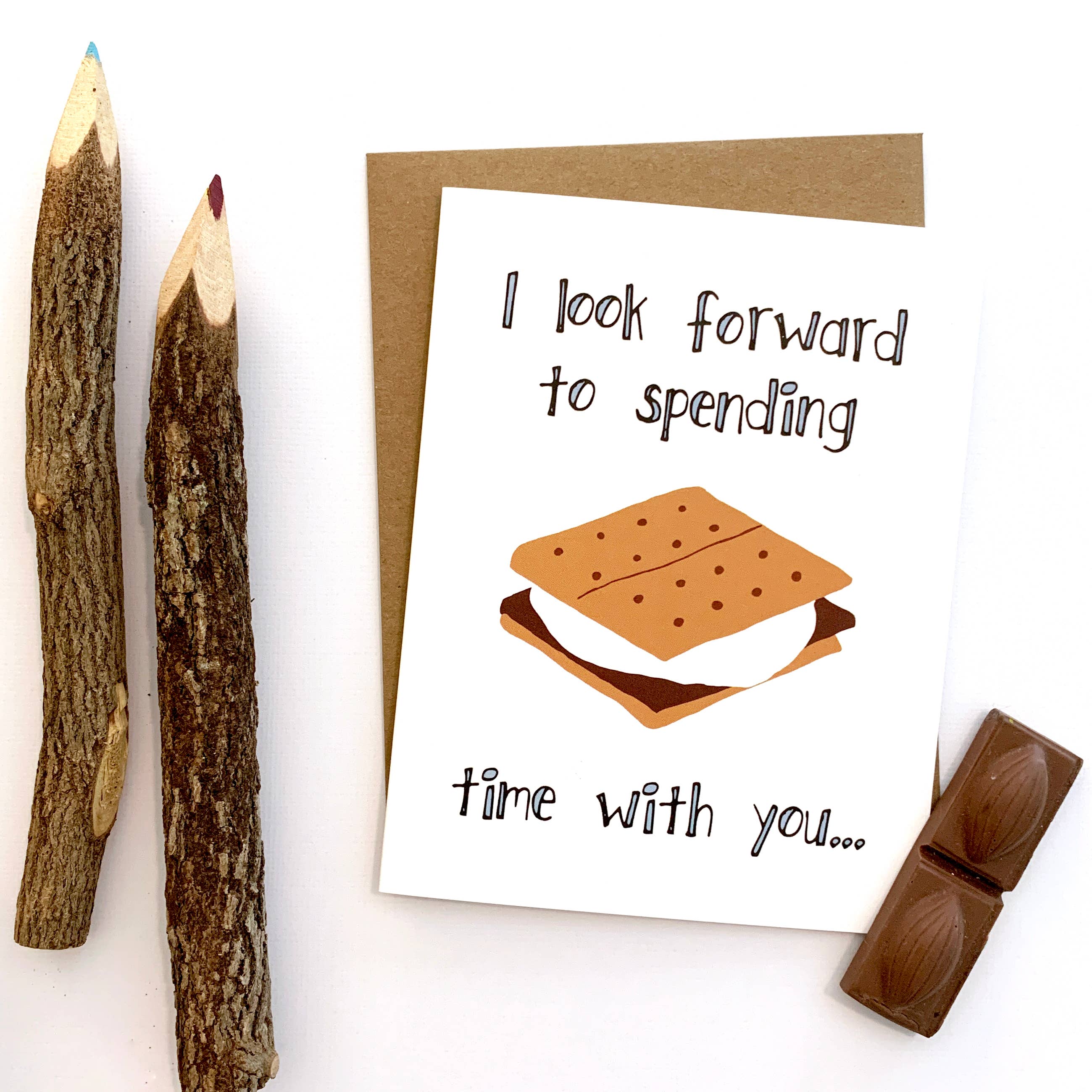 Yellow Daisy Paper Co. - Wholesale Valentine's Day Card - S'More Time Valentine's Day Card1