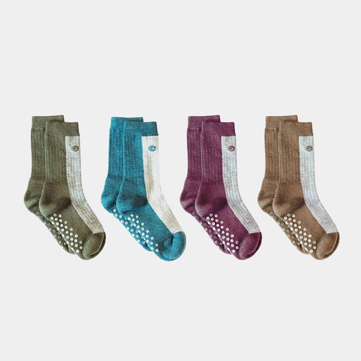 Merino Wool Midweight Kids Socks (4 pairs) for wholesale by Q for Quinn
