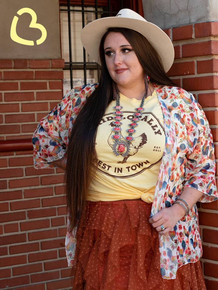 Mother Clucker Kimono for wholesale by Cheekys Brand