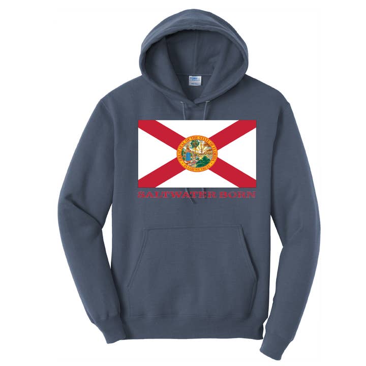 Florida Flag bomuldshættetrøje for engroshandel hos Saltwater Born