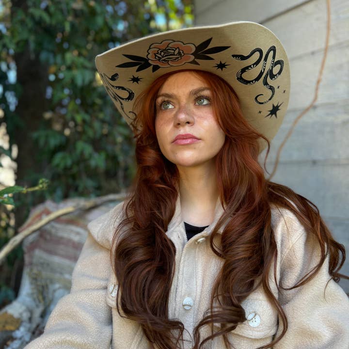 Wild as Heck - Wholesale Cowboy Hat - Women's - The Harlow Western Hat (cowboy hat, cattleman, western wear