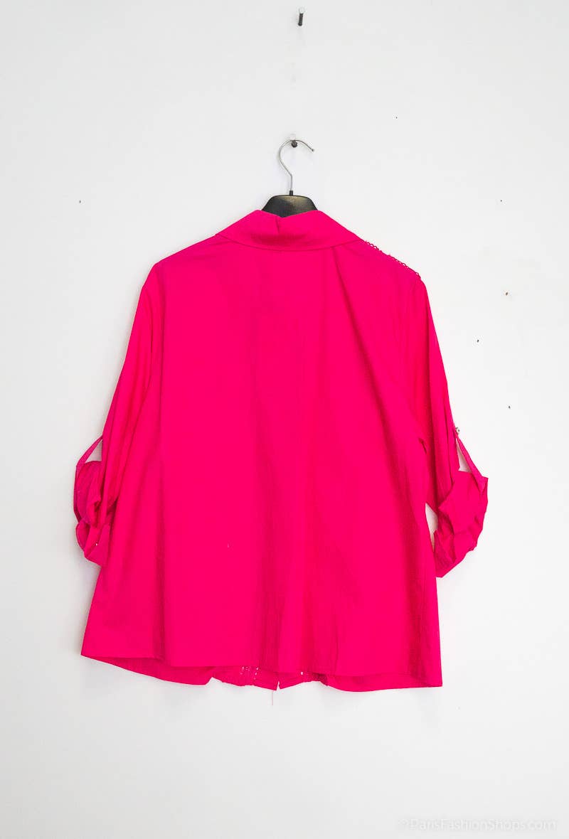 Afinity - Vente Chemise à col boutonné – femme - Chemise femme grande taille Élégance & confort en coton M1928