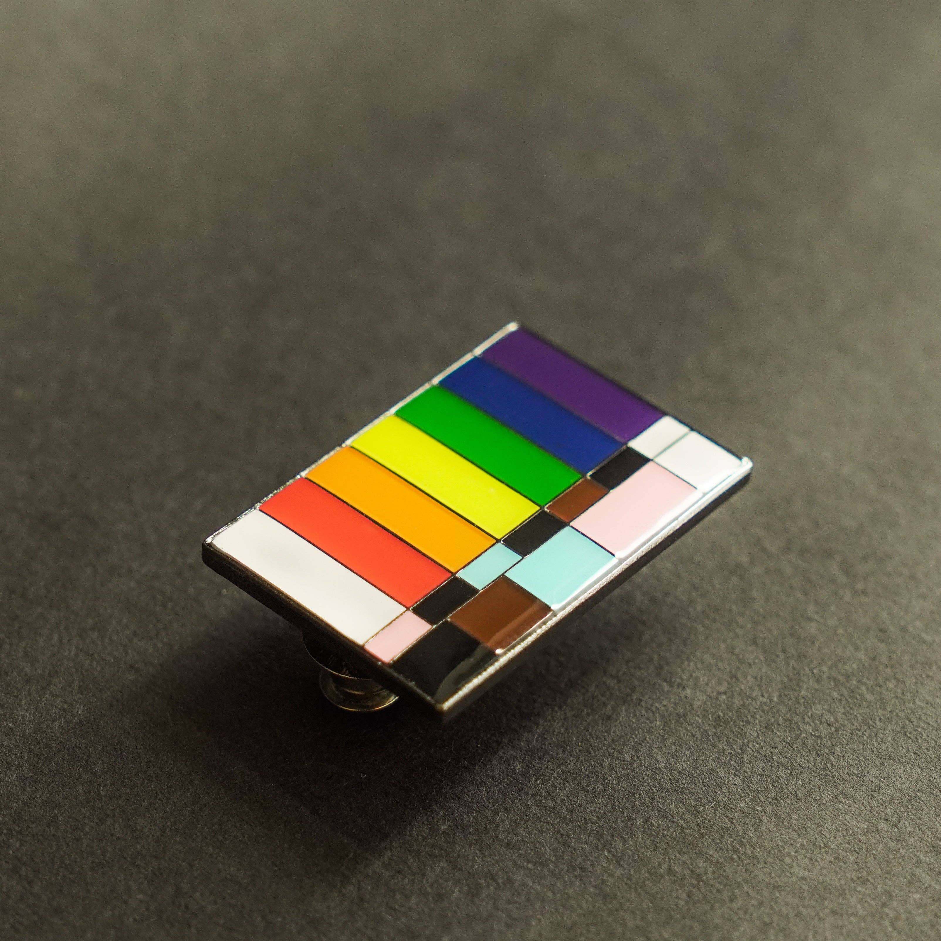 Film Pin Society - Wholesale Lapel Pin/Button - Color Bars and Tone LGBTQ+ Pride Pin 9