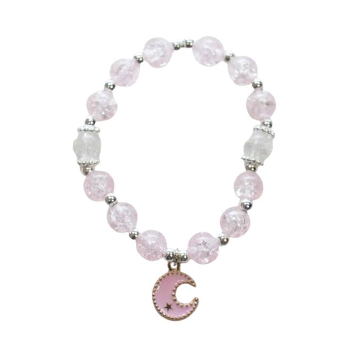 Children's Sparkly Beaded Bracelet - Moon for wholesale by Yuko B