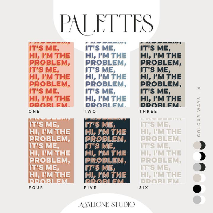 AballoneStudio – Engroshandel Plakat – Taylor Swift Lyrics Print - Anti Hero Det er mig Hej plakat
