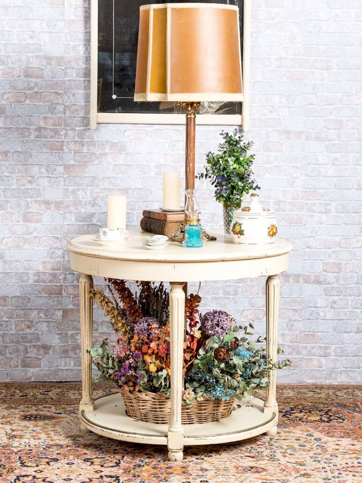 Antico tavolo camilla La Pinilla per la vendita all'ingrosso da parte di Antique Arte y Decoración