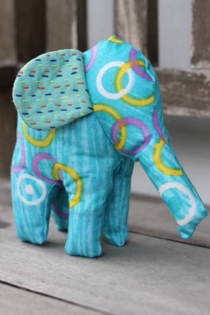 Basha Boutique - Wholesale Stuffed/Plush Toy - Kids & Baby - Stuffed Elephant with Kantha Ears3