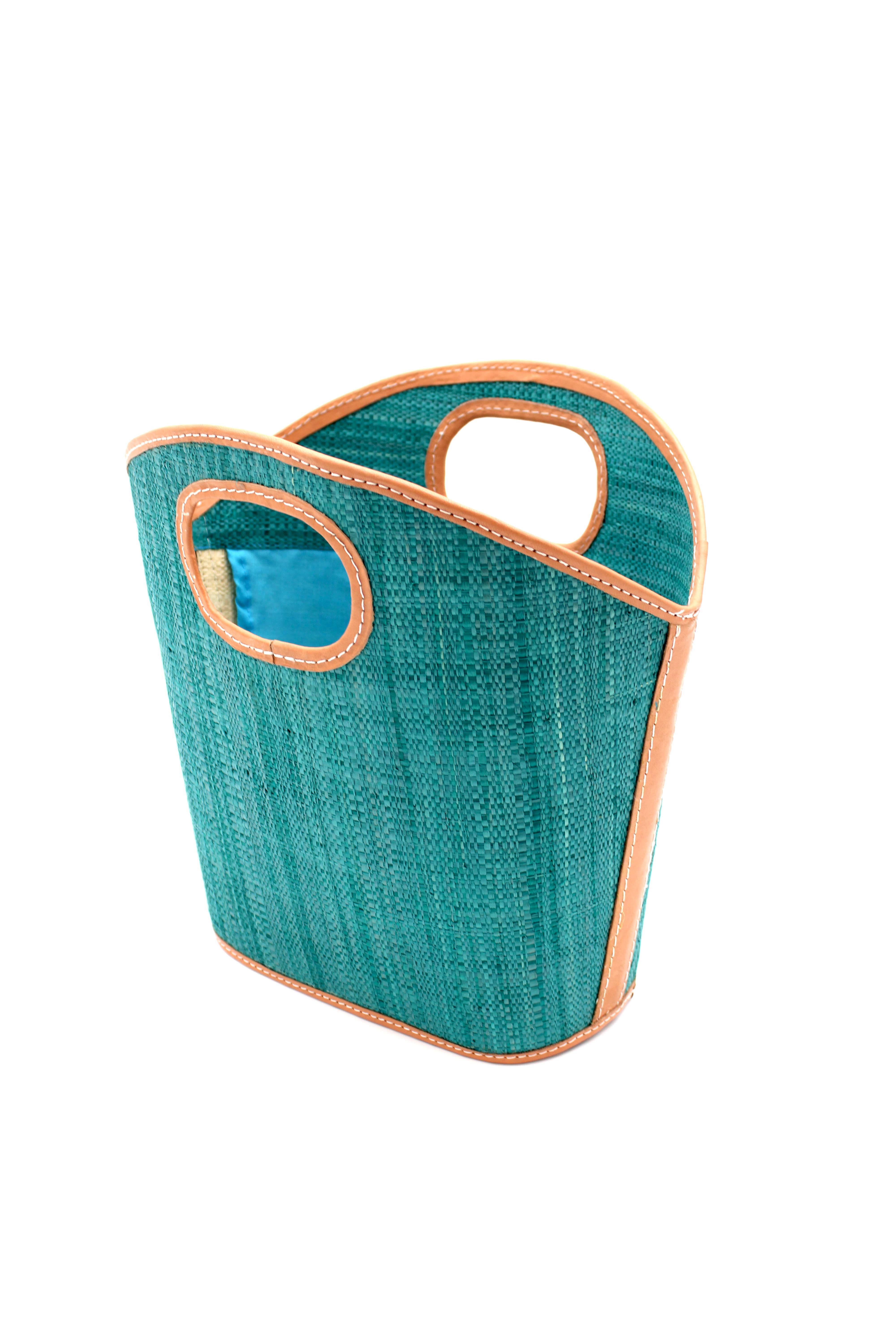 Shebobo – Großhandel Henkeltasche – Damen – Ricky Strohtasche mit Lederdetails2