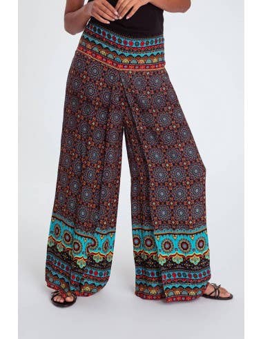 MAKANI - Wholesale Broek - Dames - Pannenkoekenbroek met print voor dames - KAT7006