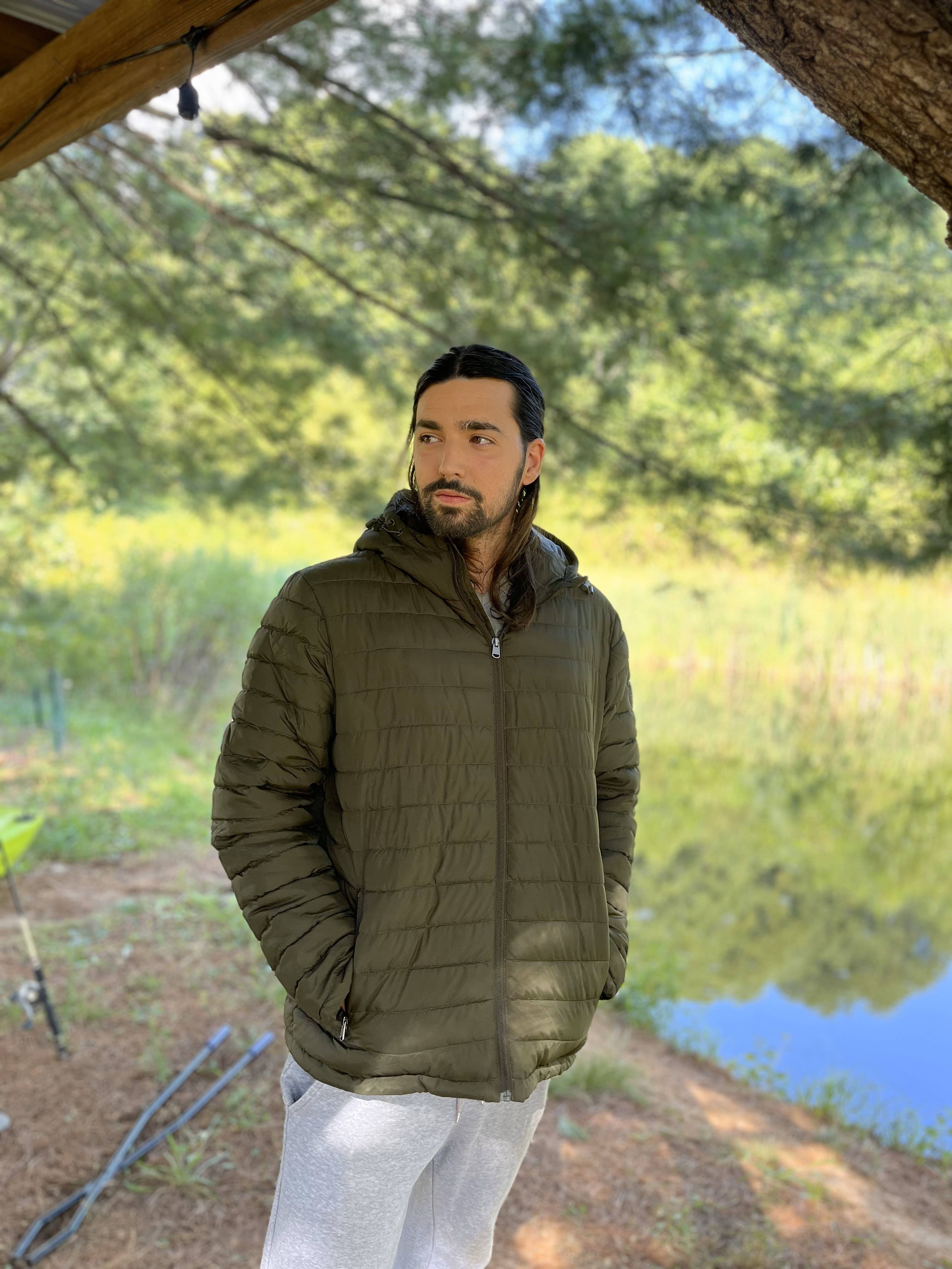 Rokka & Rolla - Wholesale Puffer Jacket - Men's - Men's Midweight Puffer Jacket Hooded Coat35