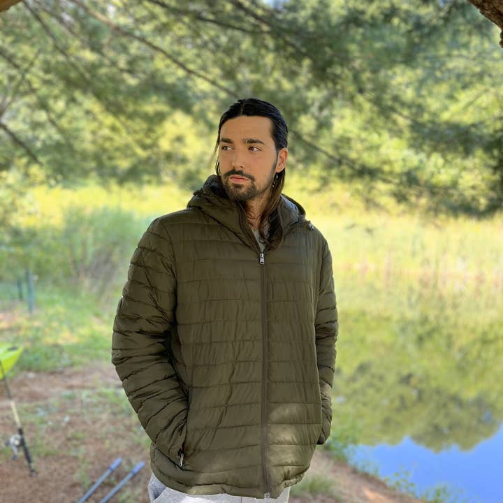 Rokka & Rolla - Wholesale Puffer Jacket - Men's - Men's Midweight Puffer Jacket Hooded Coat35