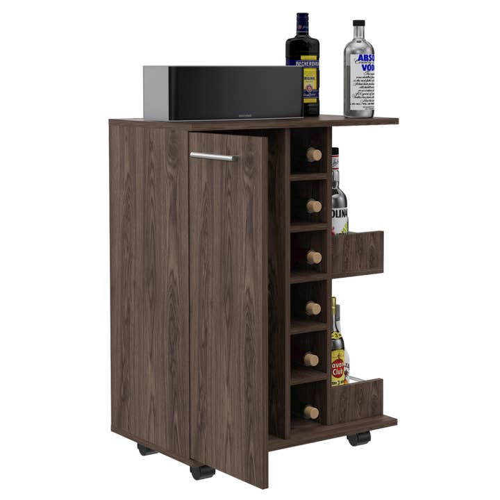 TUHOME FURNITURE - Wholesale Bar Cart - Bar Cart Light Oak5