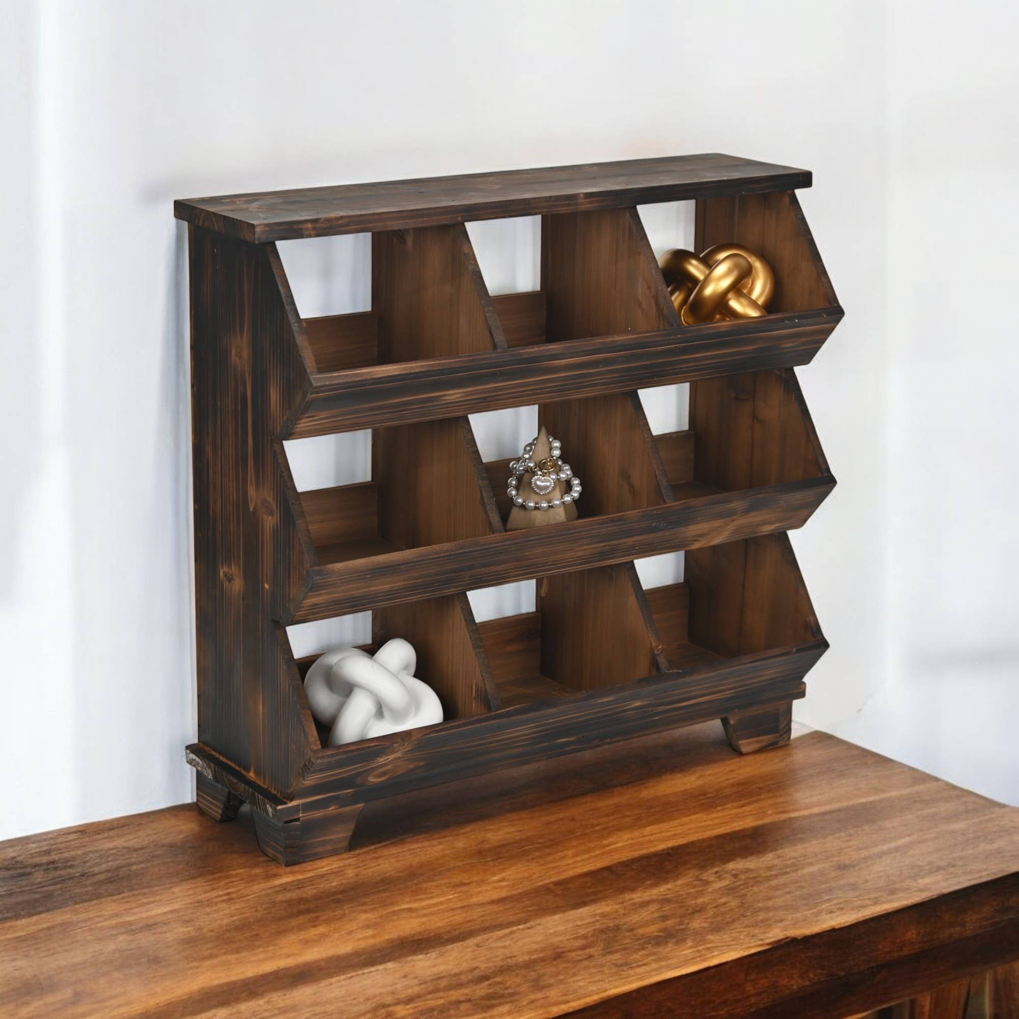 Cheungs Home Decor - Wholesale Display Shelf - Linden 9 Pocket Wooden Table Shelf1