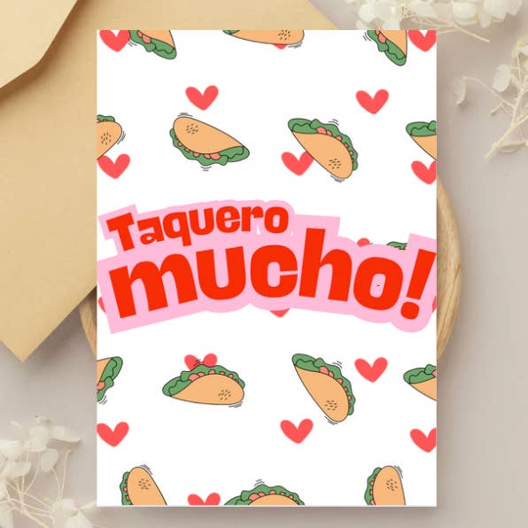 Taquero Mucho Card for wholesale by Party Collective