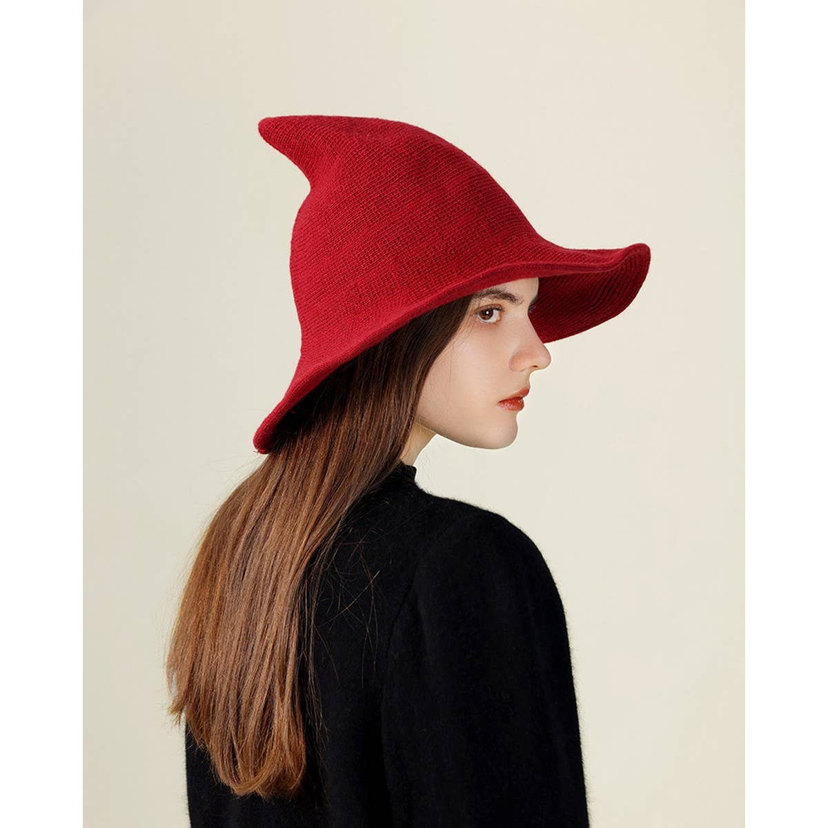NINEXIS - Wholesale Boater Hat - Women's - CWAH1676_Regular Foldable Knitted Halloween Witch Hat15