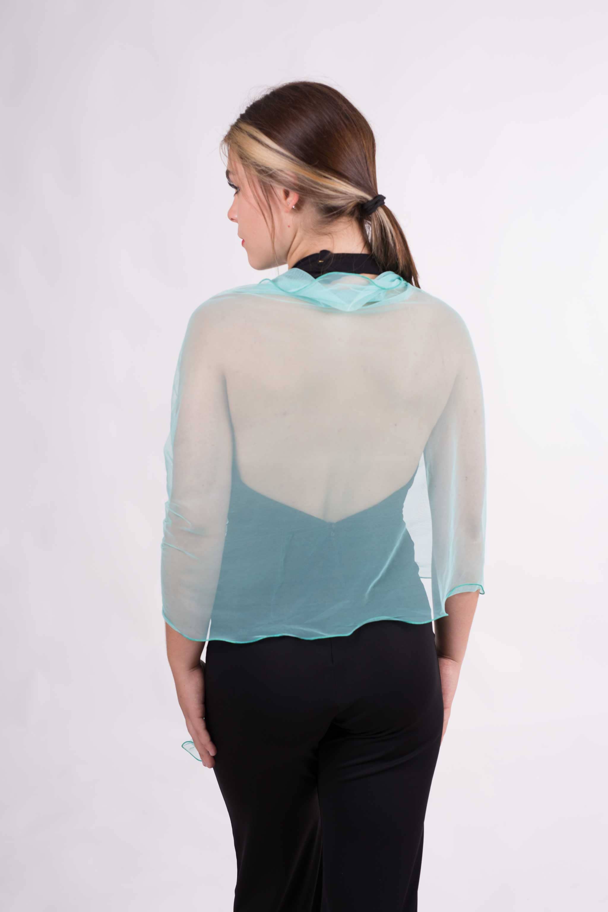 MR Complements - Vente Écharpe – femme - Châle en tulle grande taille aux bords ondulés61