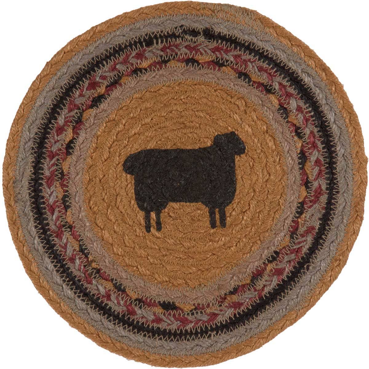 VHC Brands - Wholesale Trivet - Heritage Farms Sheep Jute Trivet 81