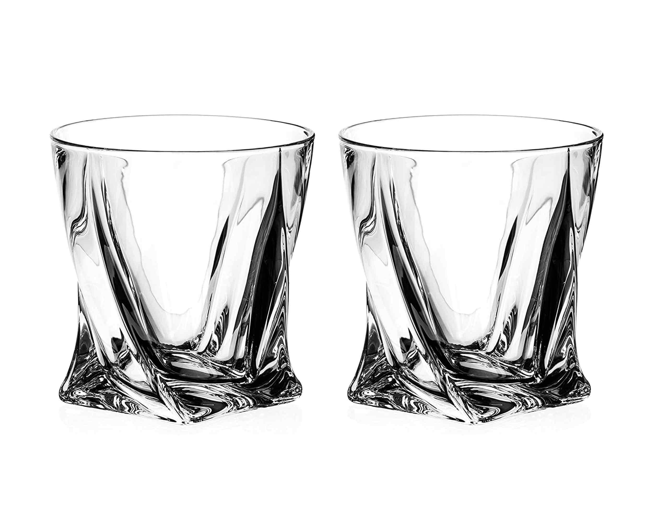 DIAMANTE – wholesale Wine glass – Diamante Quadro Whisky Tumblers Short Drink Glasses Made Fr