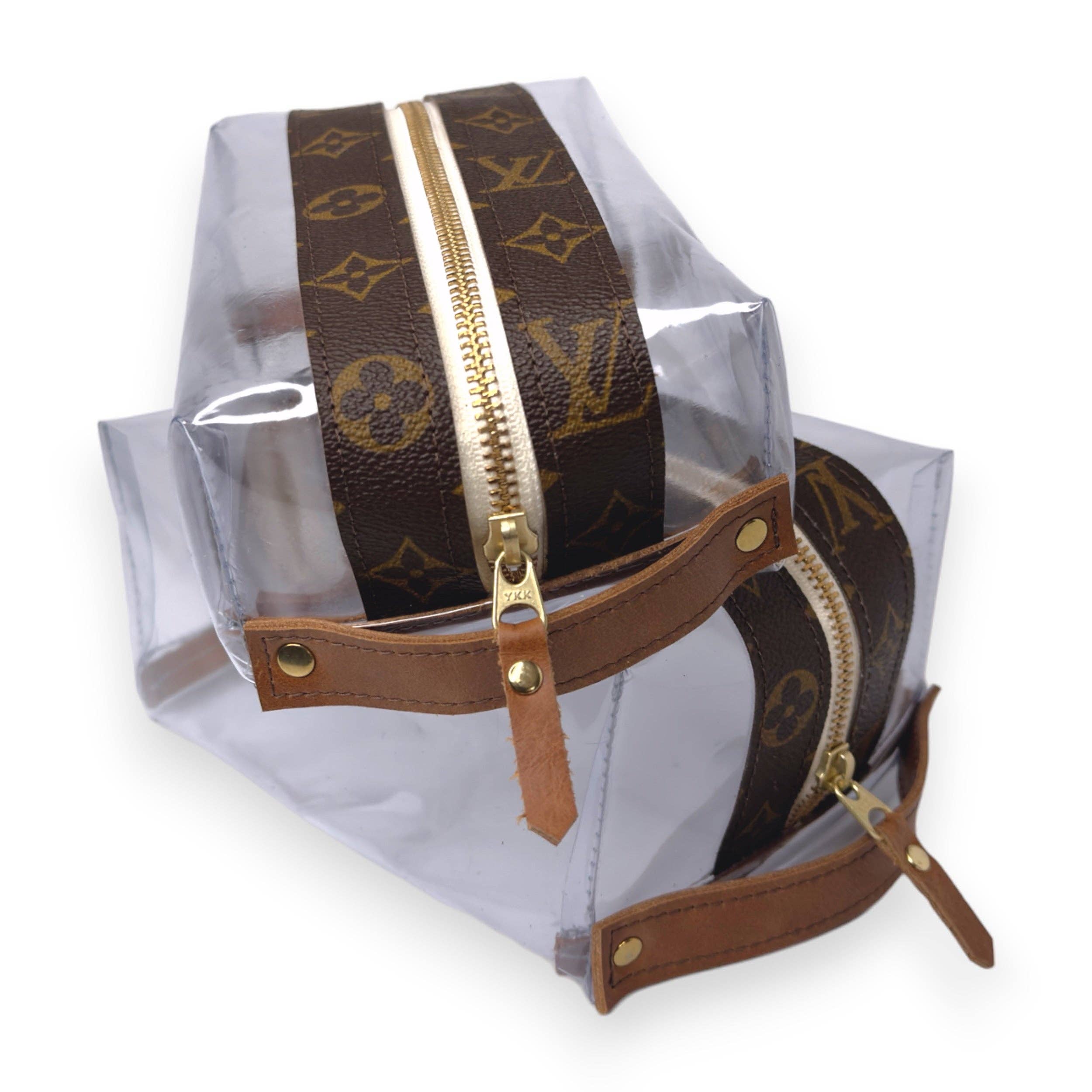 Beaudin Wholesale - Wholesale Pouch - Women's - Taylor Travel Pouch In VinylVoque | Upcycled LV1