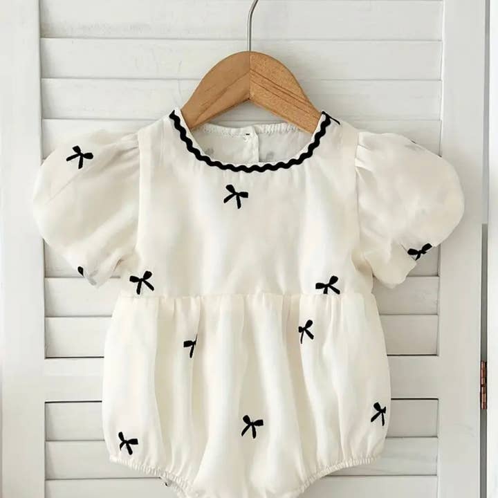 Classical Bow Romper for wholesale by WinAri