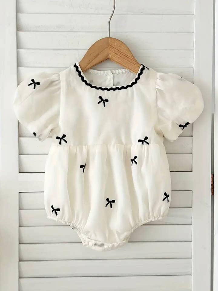 Classical Bow Romper for wholesale by WinAri