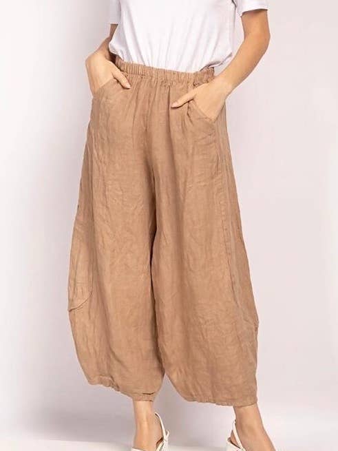la maison des fibres naturelles - Wholesale Pants - Women's - linen pants 669057 100% LINEN