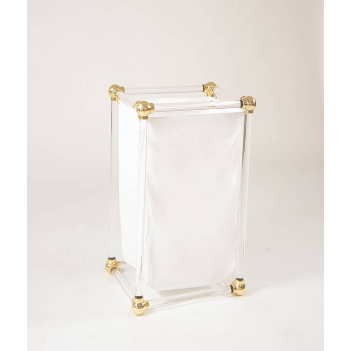 LuxHoldups - Wholesale Laundry hamper - Lucite Laundry Hamper with Removable Canvas Bag1