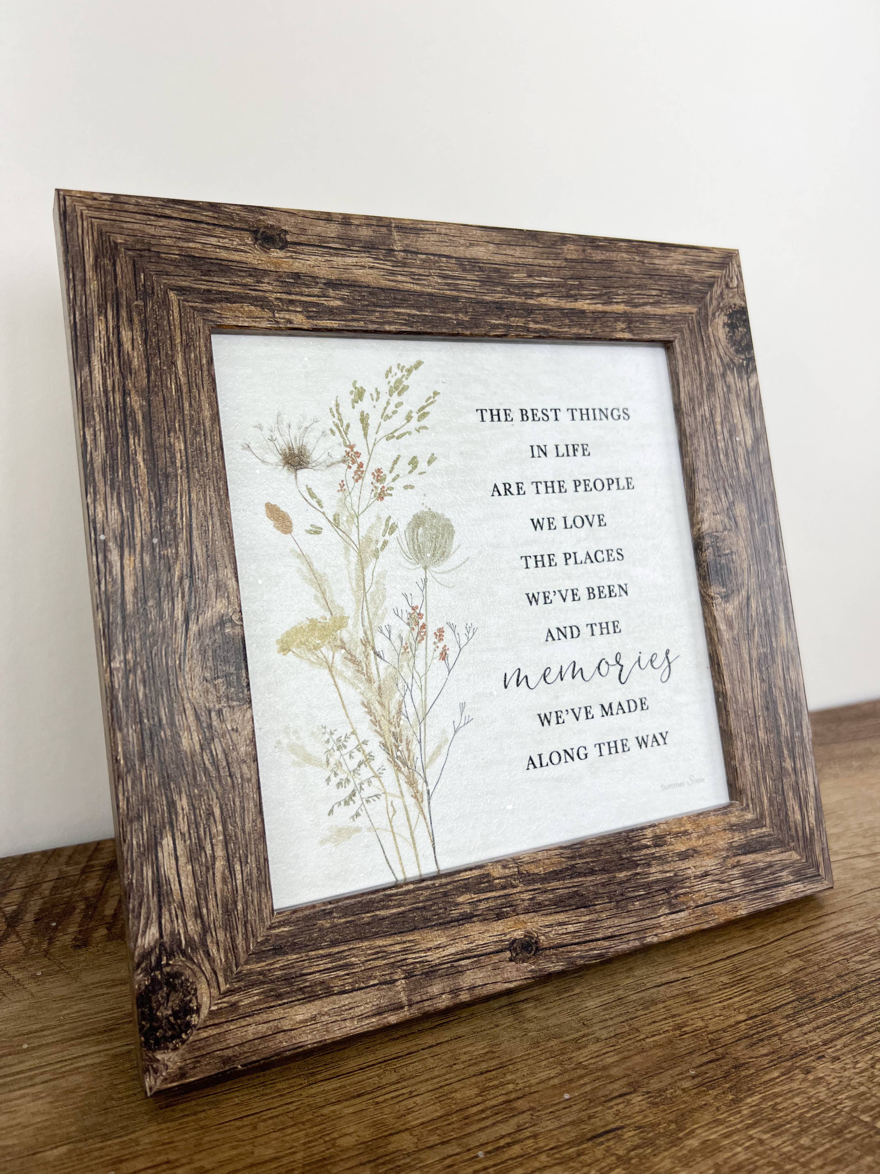 Summer Snow Art - Wholesale Sign - The Best Things In Life Inspirational Gift Giving Art3