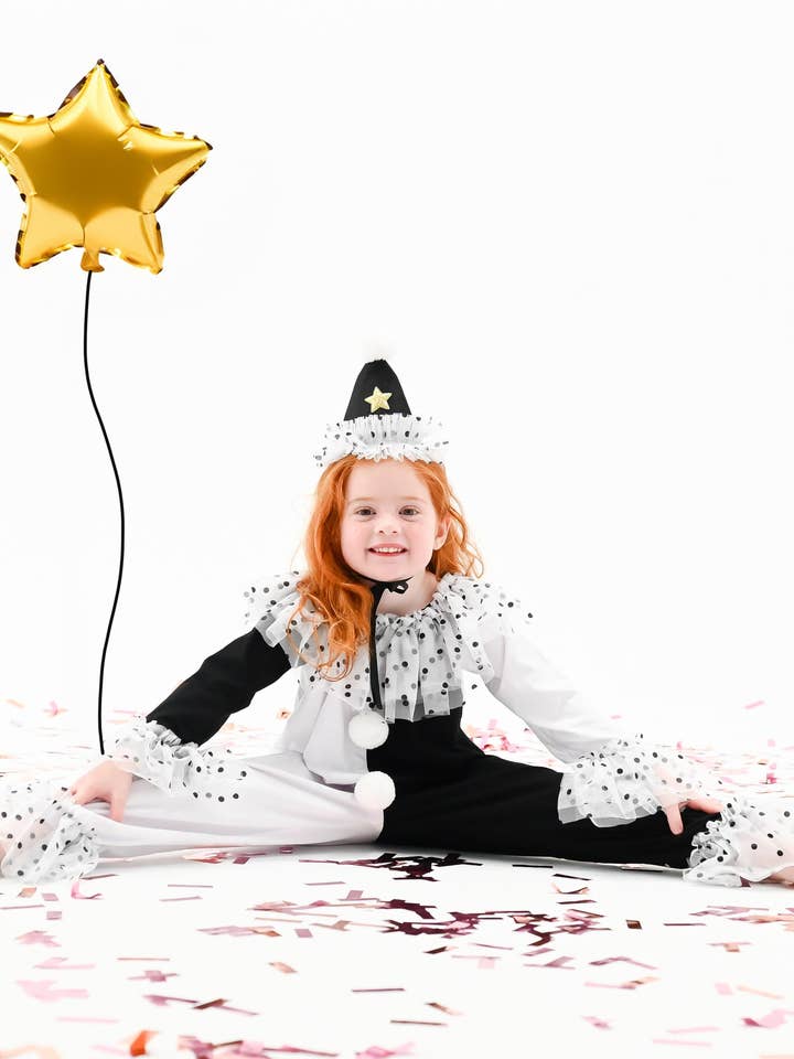 Black & white clown costume for wholesale by Fancy Shmancy Baby