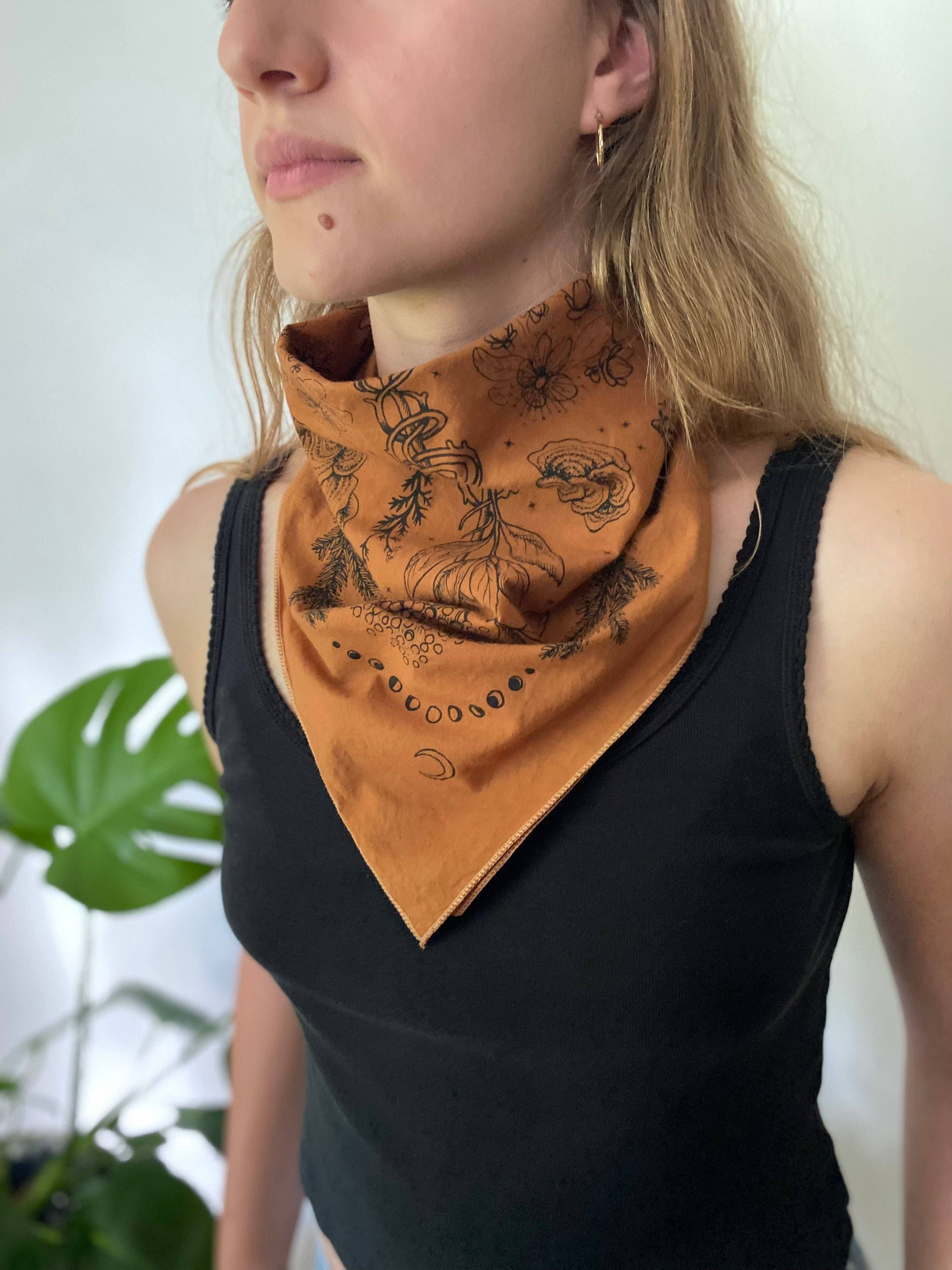 Wanderite - Wholesale Bandana - Unisex - Bandana | Herbs of Protection | Hand Dyed | Terracotta6