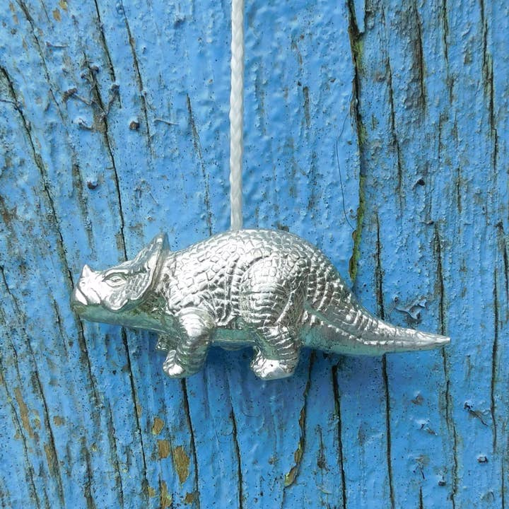 William Sturt Fine Pewter – wholesale Knob/pull – Ankylosaurus Pewter Light Pull, Hand cast by William