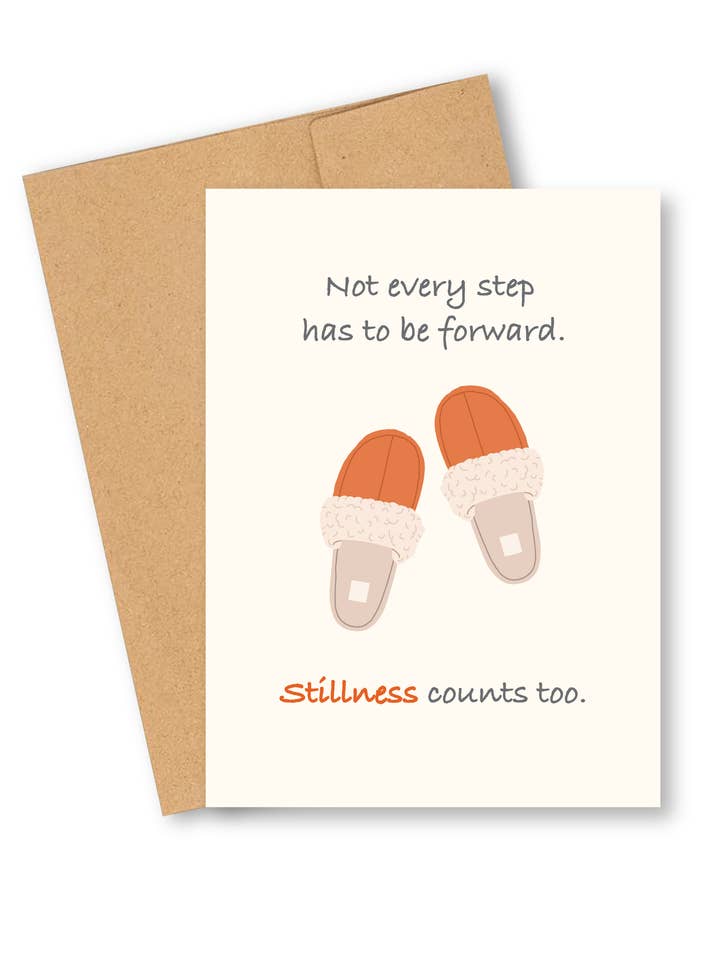 Carte de bien-être, Ralentir–La tranquillité compte aussi pour la vente par BounceBack