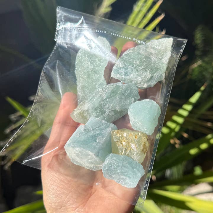 200 GRAMS AQUAMARINE /BERYL PAKISTAN for wholesale by Metaphysical & Healing Crystals
