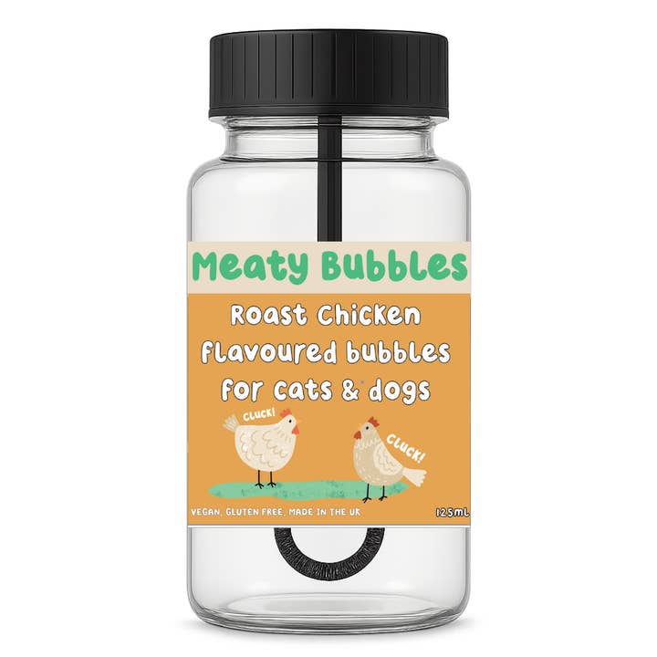 Apex Pet Products (Meaty Bubbles) - Wholesale Pet Treats - Dog - Meaty Bubbles Roast Chicken Bubbles 125ml