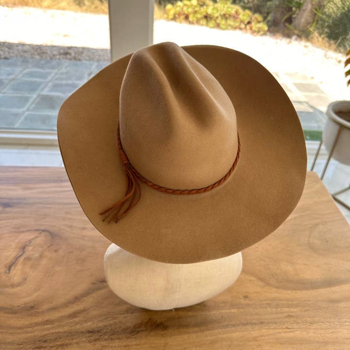 One and Only Accessories - Wholesale Cowboy Hat - Unisex - Premium Cattleman Cowboy Hat With Braid Suede Belt8