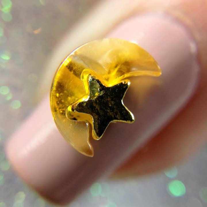 Charme de lua de ouro opala por atacado de Twinkled T