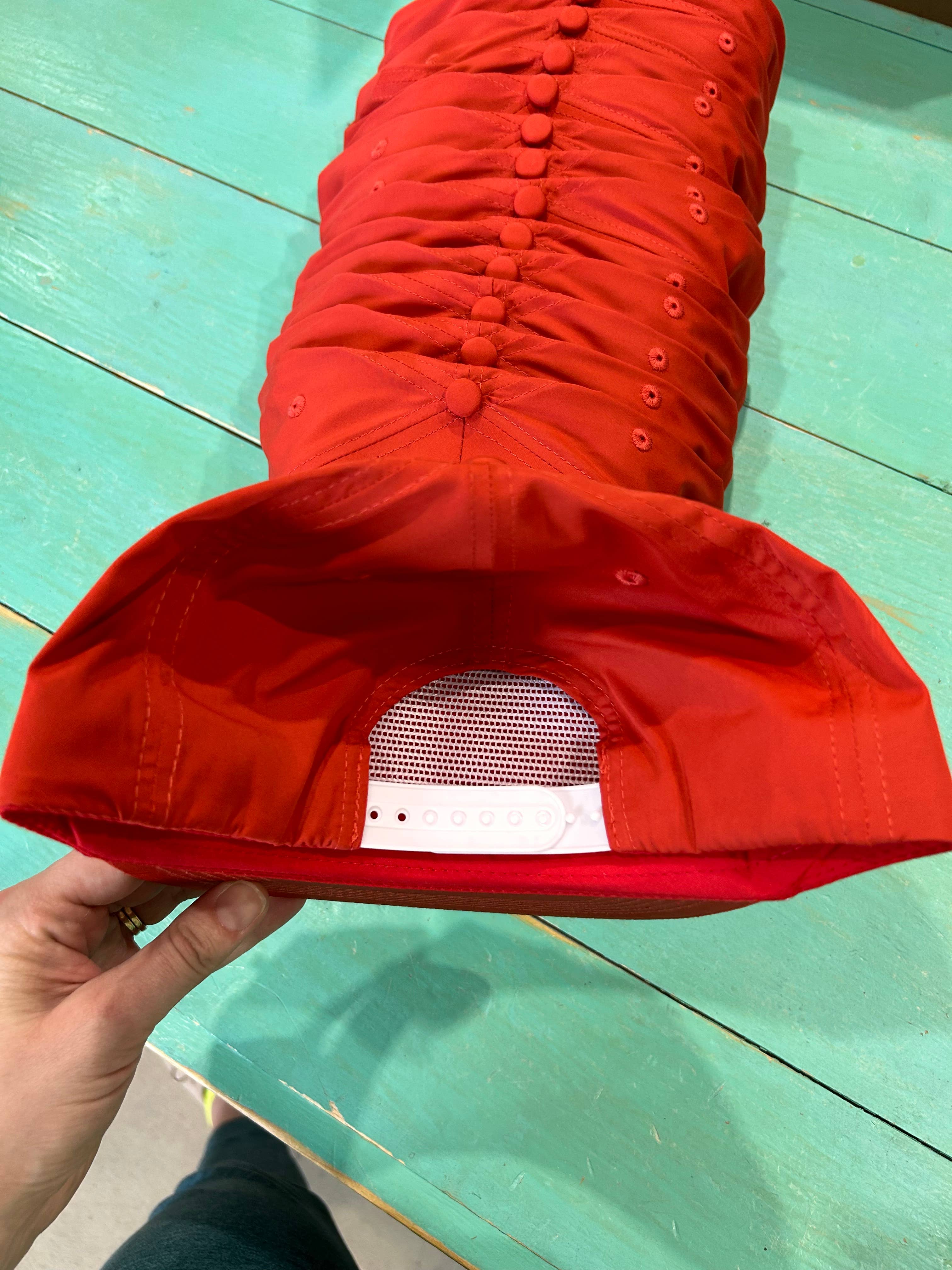 Vibes Hat Company - Wholesale Flat Brim Cap - Unisex - Vibes Retro Rope Hat- Dusty Red | Hat Bar | Blank Caps5