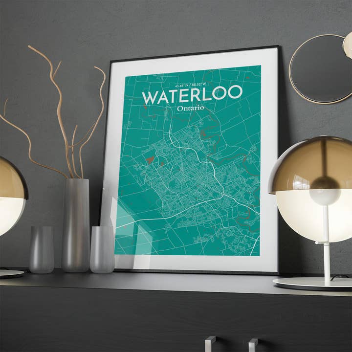 OurPoster.com - Wholesale Poster - Waterloo City Map Poster143