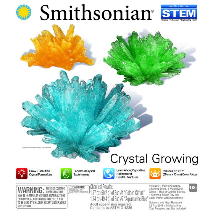Toysmith - Wholesale DIY Craft Kit - Kids - Smithsonian Crystal Growing
