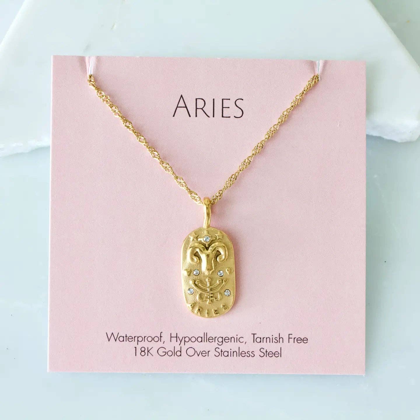 Mesa Blue – wholesale Hänge-/berlockhalsband – Zodiaksmycke - Vattentät0