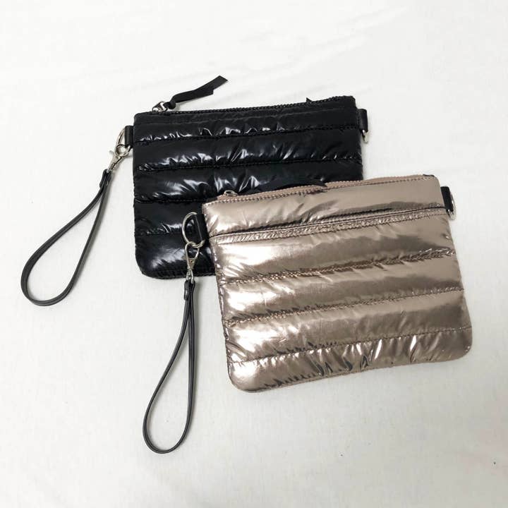 Lemonbella - Wholesale Crossbody Bag - Women's - Allie puffer Gold Metallic 4-in-1 Bag1