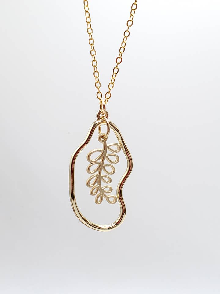 Halsband, Hänge, Gyllene Stam för wholesale av Jezabel Adornment