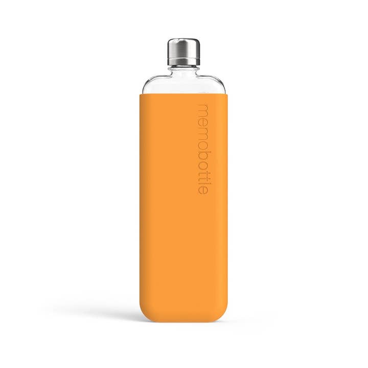 memobottle - Venta al por mayor Fundas para recipientes de bebida - Funda delgada de silicona, color mandarín1