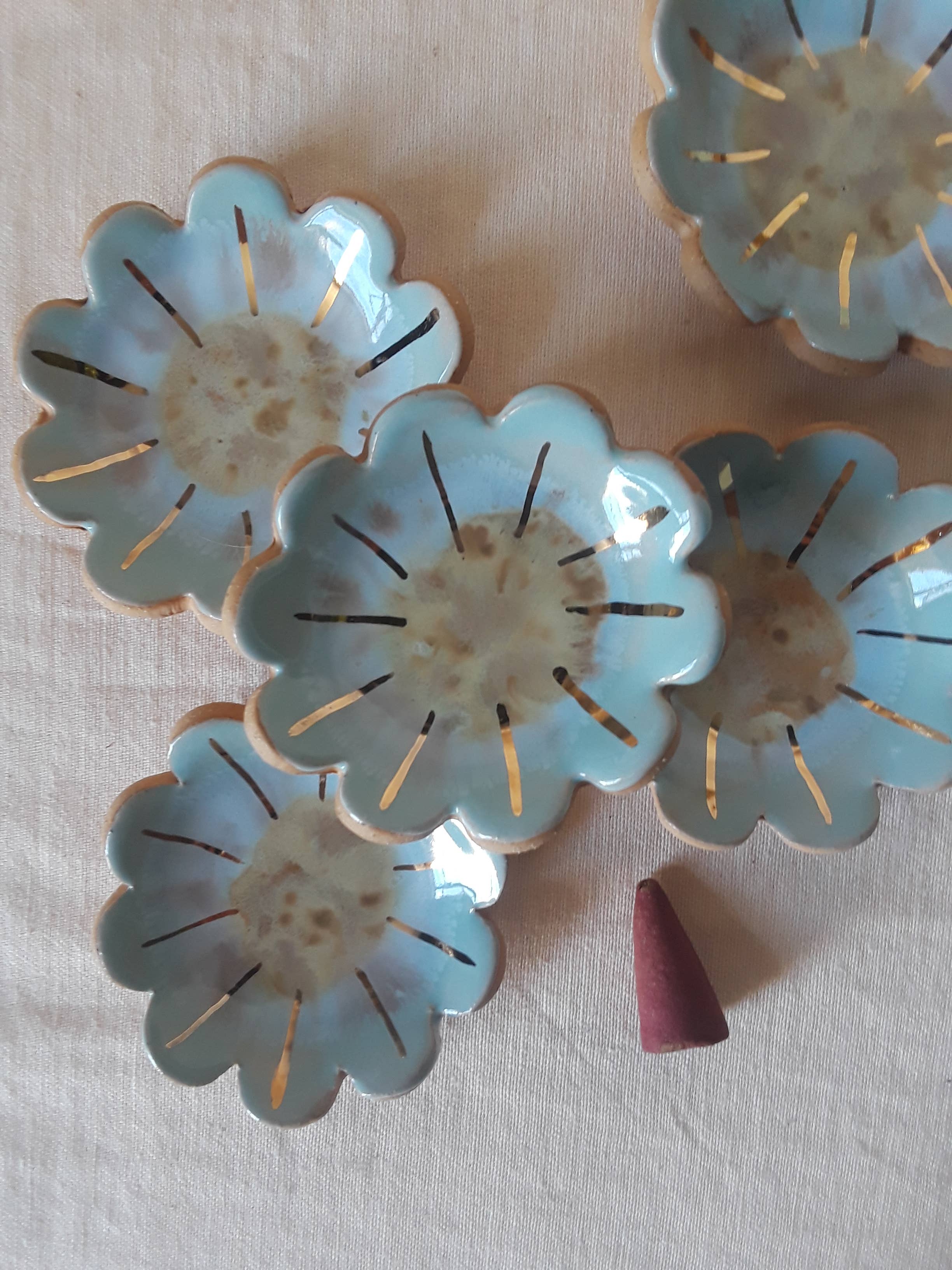 CURIOUS CLAY - Vendita all'ingrosso Portagioie - Piatto anello piccolo fiore6