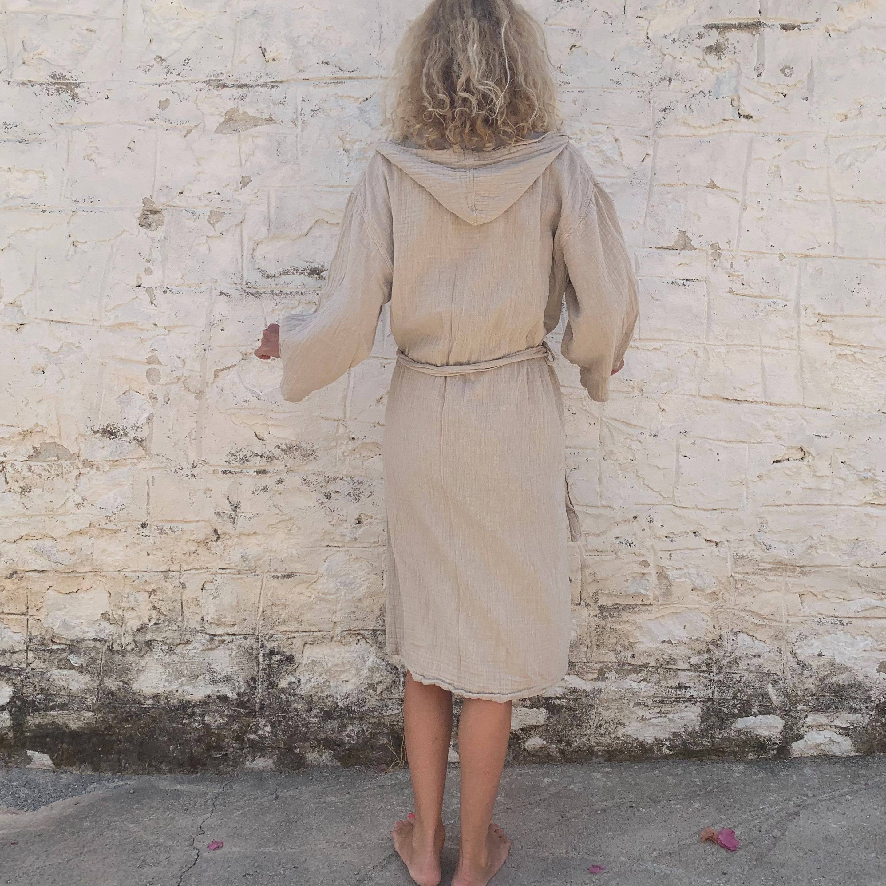 loom.ist – Robe - Mulher por atacado – Robe com Capuz de Musselina8