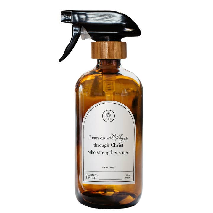 All Things Amber Glass Reusable Soap/Lotion/Spray Bottle for wholesale by Plains + Simple