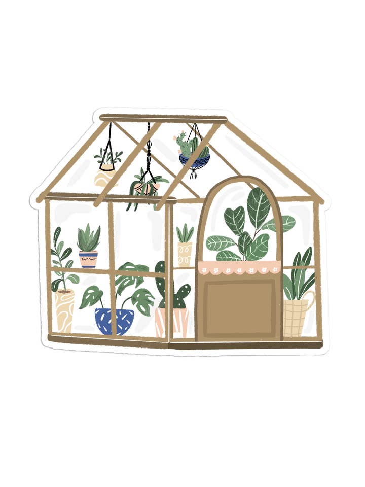 Autocollant serre pour la vente par peach & paperie