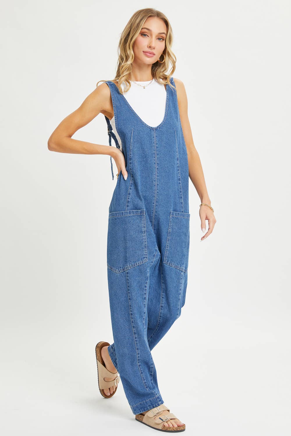 Sweet Lovely by Jen - Wholesale Jumpsuit - Women's - BESTSELLER ONE-AND-DONE DENIM JUMPSUIT17