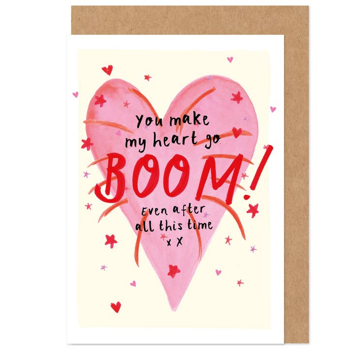 Ancora Fai Battere Forte il Mio Cuore Biglietto di San Valentino / Anniversario per la vendita all'ingrosso da parte di Bow & Bell